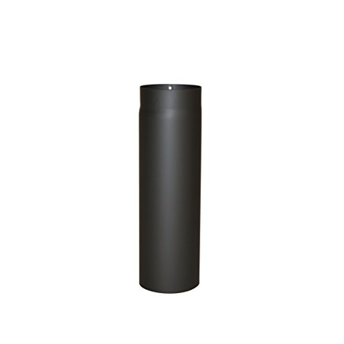 Ofenrohr Senotherm® 2 mm Ø 150 mm hitzebeständig lackiert, gerade - Rauchrohr, Kaminrohr schwarz - für Pellettofen und Kamine - Länge: 500 mm