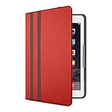 Belkin Universal Twin Stripe Schutzhülle (für Tablets, Apple iPad Air, iPad Air 2, iPad 2017, Samsung Galaxy Tab A (10 Zoll), S2 (10 Zoll)) rot