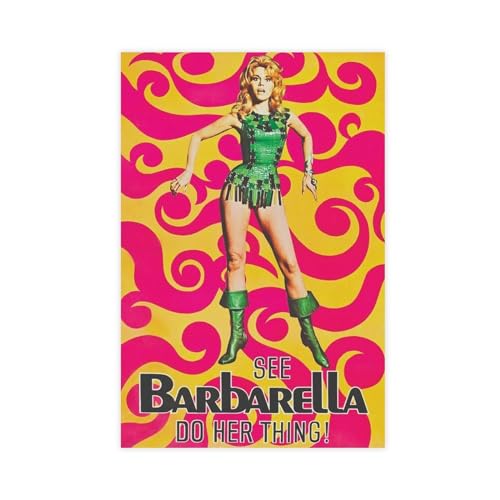 THEGIS Barbarella Jane Fonda Mini-Film-Poster, Schlafzimmer, Dekoration, Sport, Landschaft, Büro, Raumdekoration, Geschenk, ungerahmt, 40 x 60 cm