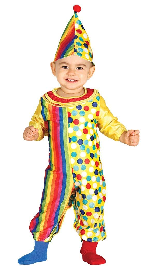 Guirca - Baby-Clown-Kostüm 6/12 Monate, mehrfarbig, 6-12, 85971