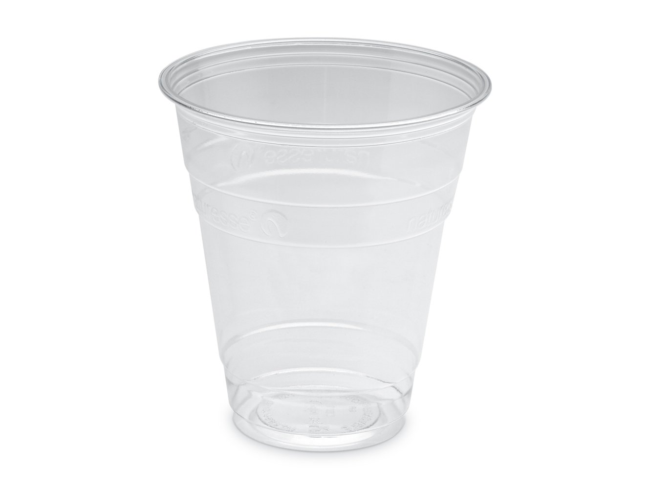 GUILLIN gm30pla Karton Becher Fassungsvermögen 20/30CL biologisch abbaubar, Kunststoff, transparent, 9,6 x 9,6 x 10,5 cm