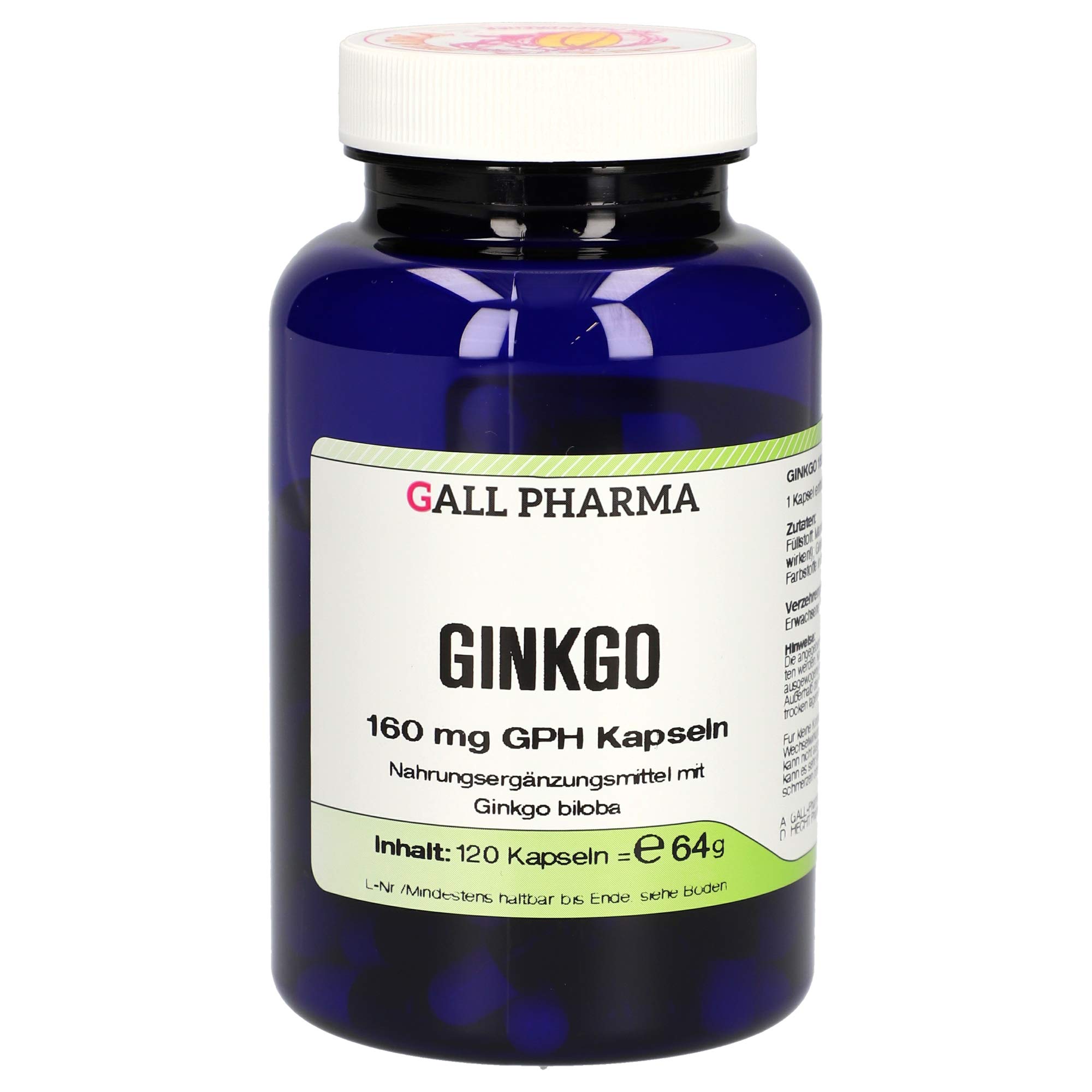 Gall Pharma Ginkgo 1 mg GPH Kapseln , 1er Pack (1 x 120 Stück)