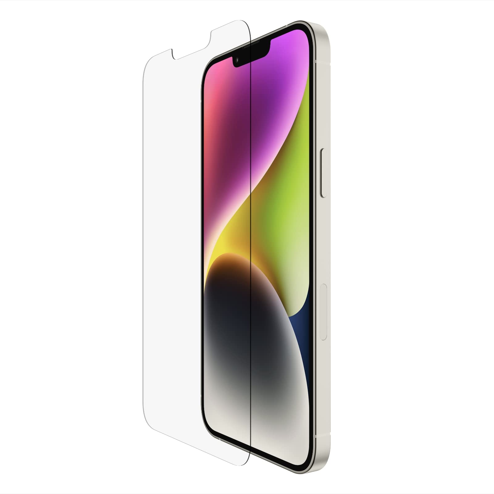 Belkin UltraGlass iPhone 14 Plus, 13 Pro Max Displayschutz, antimikrobielle Beschichtung, einfache blasenfreie Aufbringung mit enthaltener Positionierungsschale, in Tests nachgewiesener Härtegrad 9H