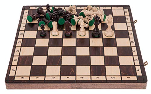 Square - Schach Schachspiel - Sport - 40 x 40 cm - Schachfiguren & Schachbrett aus Holz