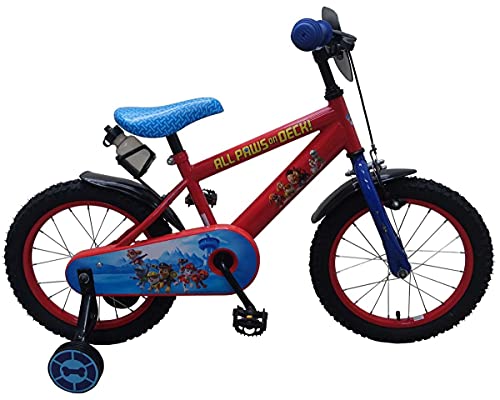 16 Zoll Disney Kinder Jungen Fahrrad Kinderfahrrad Jungenfahrrad Jungenrad Rad Bike Rücktrittbremse Paw Patrol Rot 61650 Volare