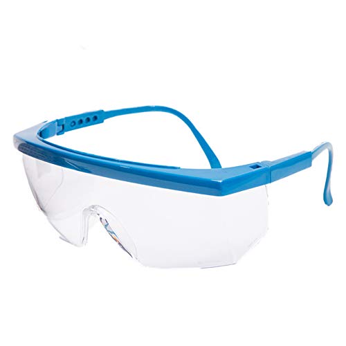 Sicherheit Schutz Brillen,Transparente Augenmaske,Verstellbaren Bügeln,Staubdichte,Unisex High Definition Fog Blocking