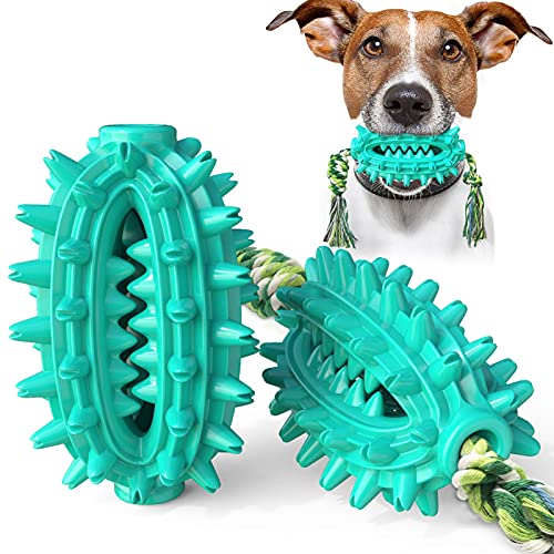 WFLY Hundespielzeug für aggressives Kauen, ungiftiges Training und Zähneputzen Hundespielzeug, langlebiges unzerstörbares Haustierspielzeug (Color : Blue)