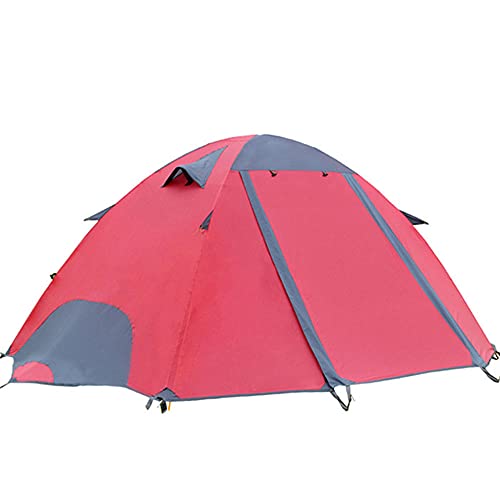 GQYYS Campingzelt Ultraleichte Doppelten Zelt, 3-4 Saison Kuppelzelt,Mit Doppelschicht, freistehend, für Trekking, Outdoor, Festival