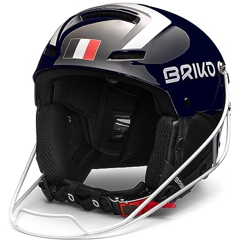 Briko Unisex – Erwachsene Helm Helmet, Shiny Tangaroa Blue-White, 60