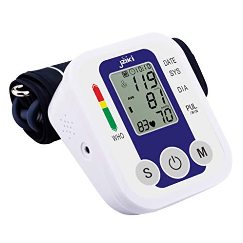 Harilla Automatisches Oberarm Blutdruckmessgerät Digitales Pulsmessgerät für Blutdruckmanschetten, Blau