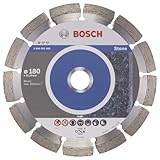 Bosch Accessories Professional 1x Diamanttrennscheibe Standard for Stone (für Stein, Granit, Beton, Ø 180 x 22,23 x 2 x 10 mm, Zubehör für Winkelschleifer)