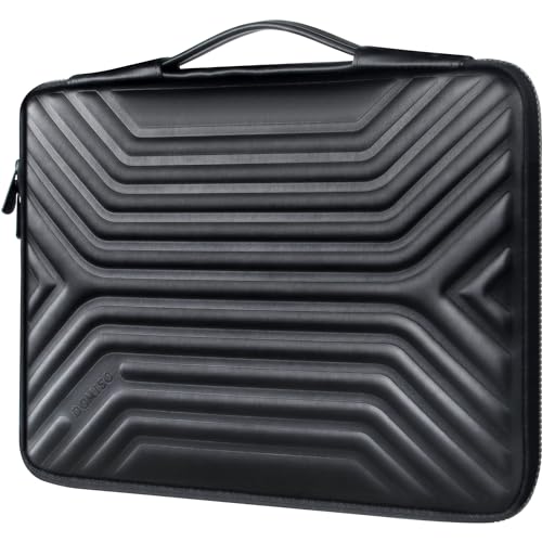 DomISO 17 Zoll wasserdicht stoßfest Laptoptasche Tasche für 17-17,3 Zoll Notebook/Dell/Lenovo/Acer/HP/MSI/ASUS, Schwarz