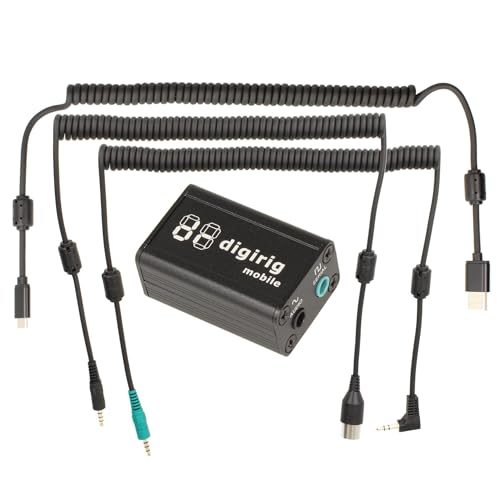 Minadax DIGIRIG Mobile + Kabel Set + USB Kabel | Revolutionäres Digital-Interface für Amateurfunk | kompatibel mit ICOM IC-706 IC-706 IC-7000 IC-7100 IC-7200 IC-718 IC-9100 IC-970 - CI-V