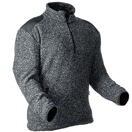Pfanner Warmer Pullover aus gestricktem Fleece 101110, Größe:S, Farbe:grau