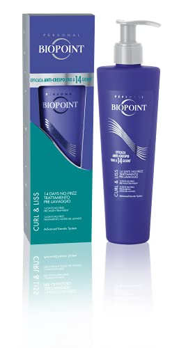 Biopoint Curl&Liss No-frizz Anti-Frizz 14 Tage Vorspülung für glattes, lockiges und welliges Haar, schützt vor Feuchtigkeit und gibt Definition und Geschmeidigkeit, 200 ml