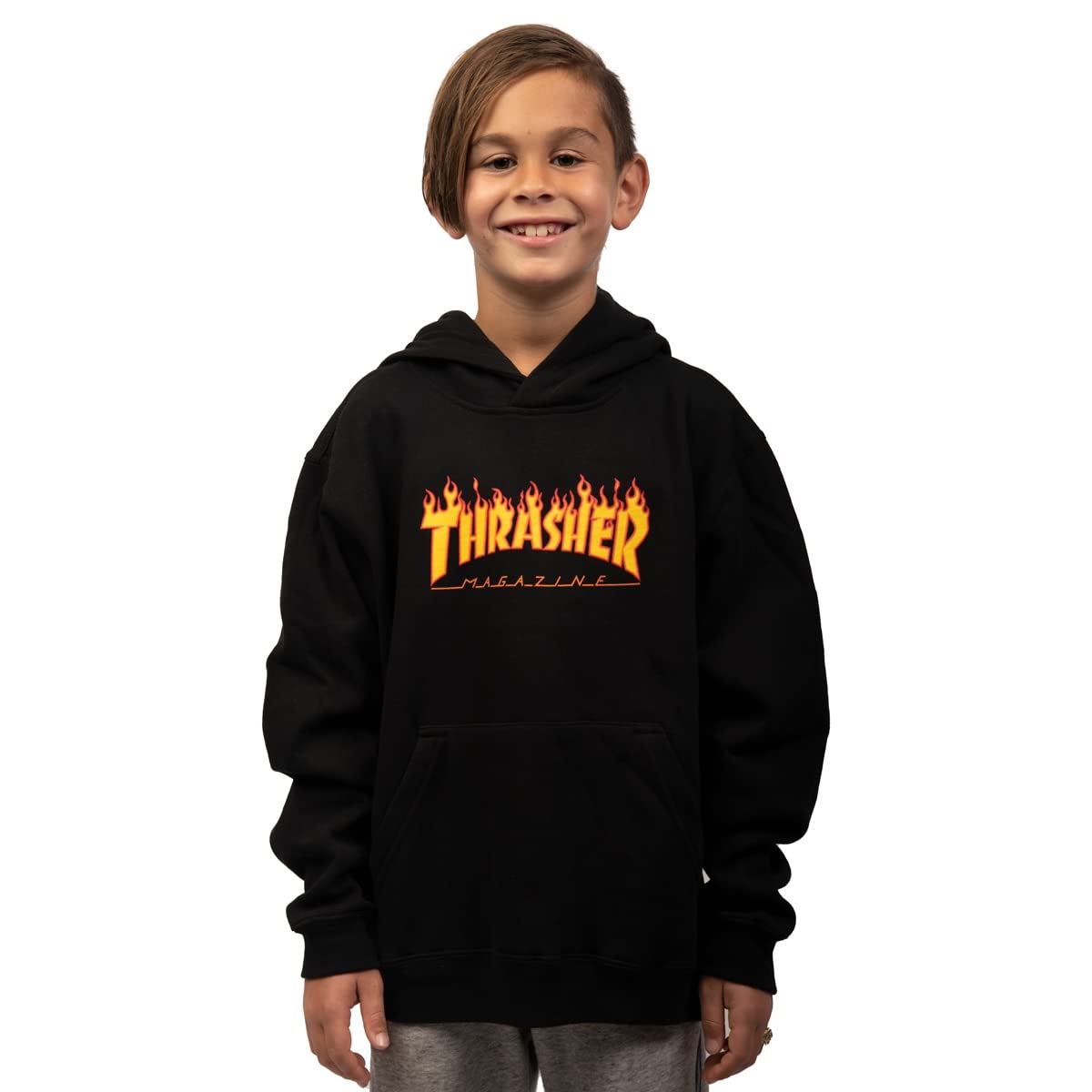 Thrasher Kinder Hoody Youth Flame (Black) XS (2-4 Jahre)