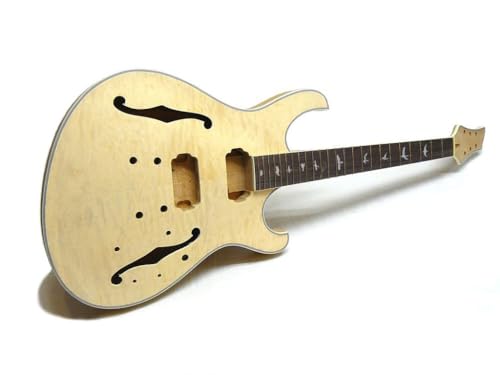 ML-Factory® E-Gitarren Bausatz PR- Semi II Hollowbody Quilted Top Custom Mahagoni