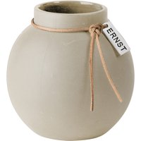 Vase Stoneware round beige Ø 13 cm