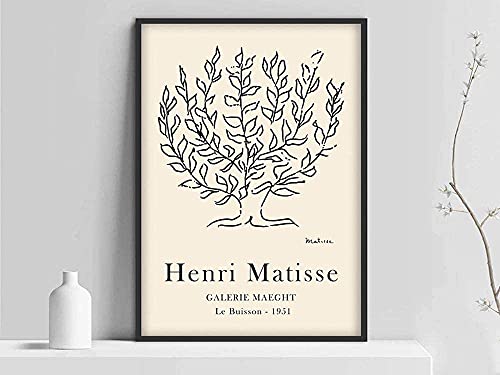 Henri Matisse Gemälde Le Buisson Poster Matisse Gemäldedrucke Minimalistische Wand Bilder Matisse Baum Poster Matisse Leinwand Gemälde Matisse Wohnzimmer Dekor J04116