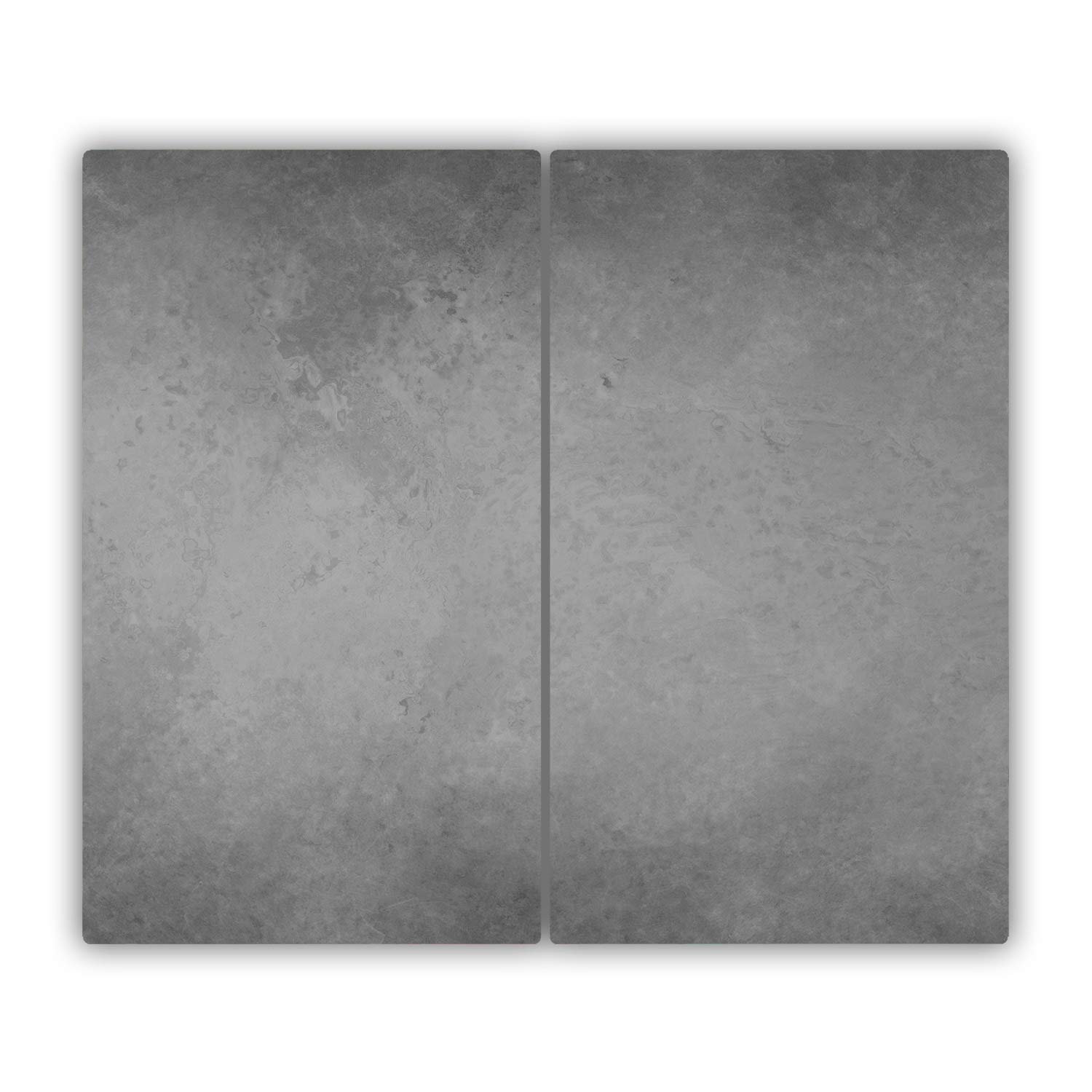 Tulup Schneidebrett Abdeckung Herdabdeckplatte Gehärtetes Glas 2x30x52 cm Spritzschutz Kochplattenabdeckung Grau - Beton