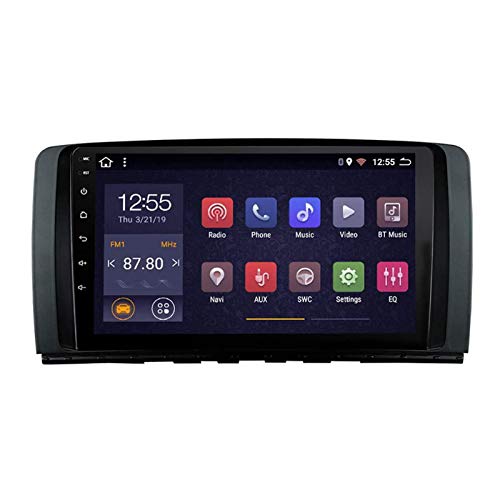 9-Zoll-Touchscreen-Autoradio-Multimedia-Player Für Mercedes Benz R-Klasse W251 R280 R300 R320 R350 R63 2006-2014, FM/Bluetooth/WiFi/SWC/Spiegelverbindung,8 core-WiFi: 4+64G