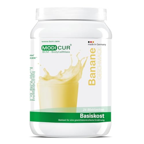 BCM Modicur Basis Banane-Joghurt 1 Dose à 500g (24 Portionen/Eiweißshake/BCM BodyCellMass)