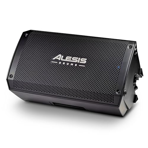 Alesis Strike Amp 8 MK2-2000W Drum Amp Lautsprecher für elektronische Schlagzeug, mit Bluetooth, 8" Woofer, HPF EQ und Ground-Lift Schalter