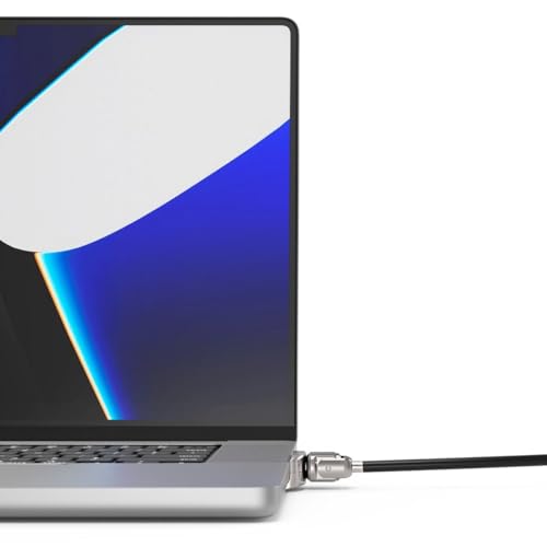 COMPULOCKS - ACCS MacBook Pro 35,6 cm (14 Zoll) Ledge Lock Adapter MIT SCHLÜSSELLOSS Silber