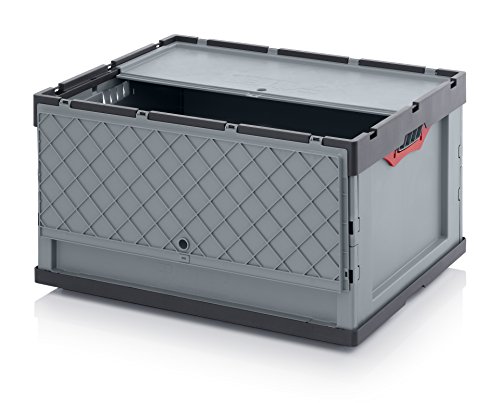 Faltbox Klappbox aus Kunststoff 80x60x44,5 cm mit Deckel