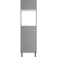 Optifit Hochschrank für Backofen und Kühlschrank Mats825 60 cm Basaltgrau