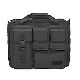 BAIGIO Taktisch Umhängetasche Herren Militär Schultertasche Messenger Bag Handtasche für 14 Zoll Laptop für Reise Arbeit Sport (Schwarz)