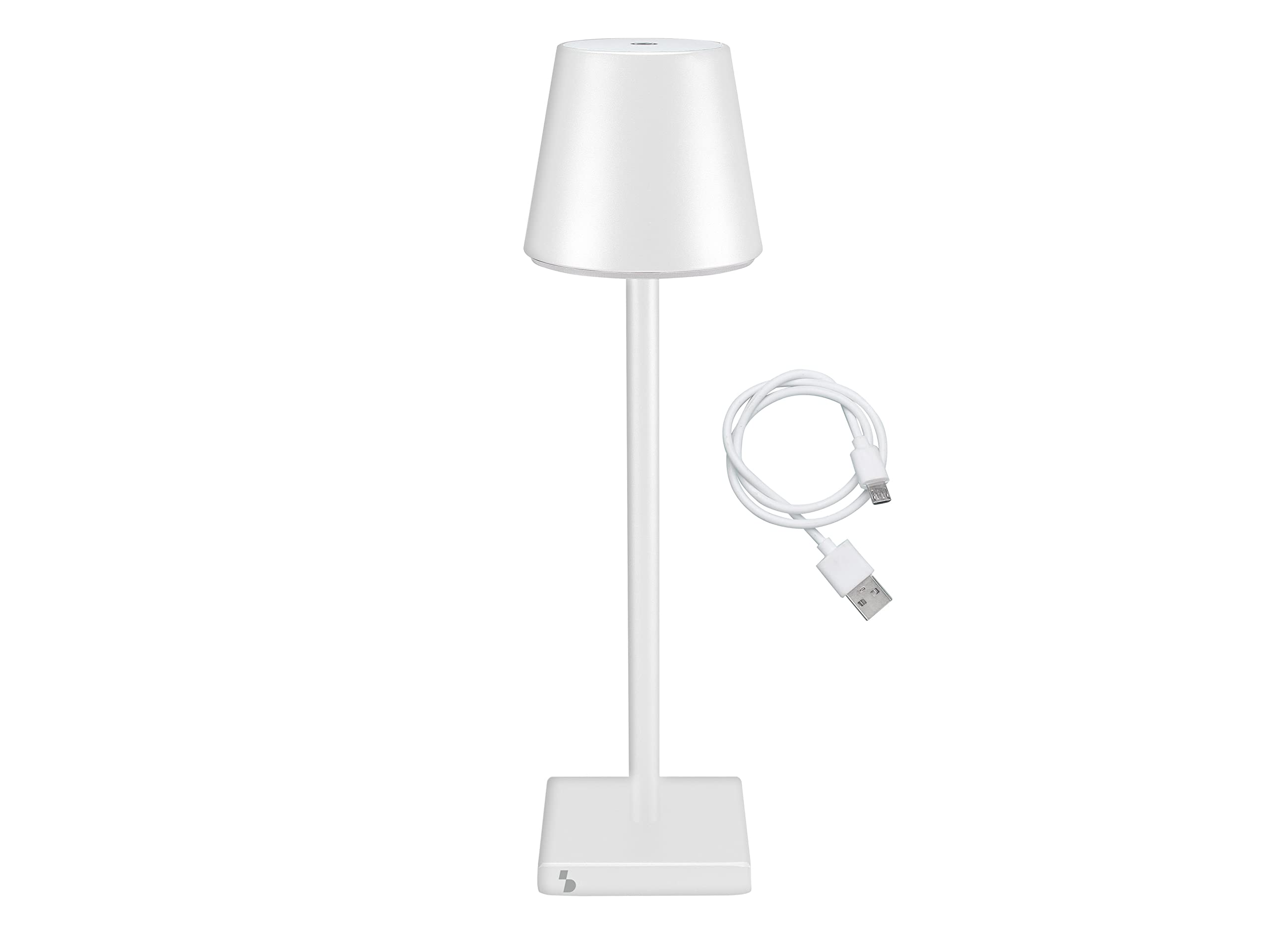 BEPER P201UTP102 Tischlampe Kabellos LED mit Touch - Kabellose Lampe für den Innen und Draußen (Weiß)
