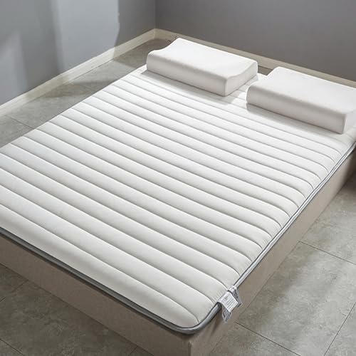 Japanische Boden-Futon-Matratze, Naturlatex, tragbare und faltbare Tatami-Matte, ideal für Sofa, Liege, Couch, Schlafsaal, einfache Lagerung, Gästebett-Matratze (Größe: 180 x 200 cm)