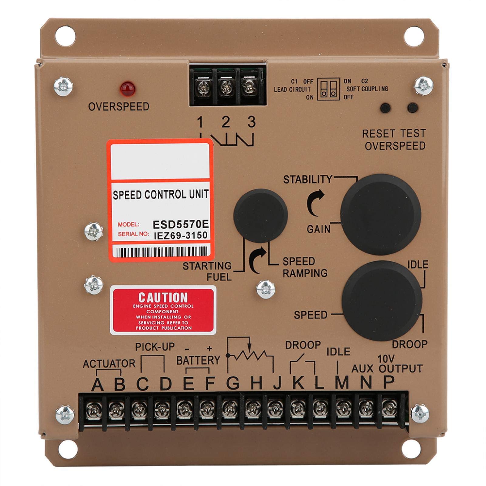 Drehzahlregler, Regler Regler Regler Aggregateteile Elektronisch ESD5570E für Generator