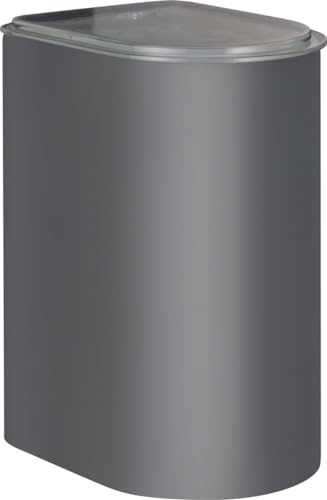 Wesco Vorratsdose LOFT 3 Liter aus hochwertigem Stahlblech mit Acryldeckel in der Farbe graphit matt - Lebensmittelecht - luftdicht - ideal für Schubladen