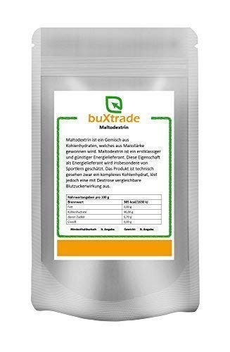 10 x 500 g Maltodextrin | Malto Dextrin | Zucker | Kohlenhydrate | rein | Buxtrade | Maisstärke 5 kg