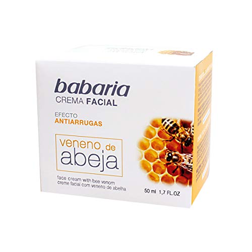 Babaria Unisex VENENO DE ABEJA Crema ARRUGAS BEE Poison Anti-Wrinkle Cream 50ML, Negro