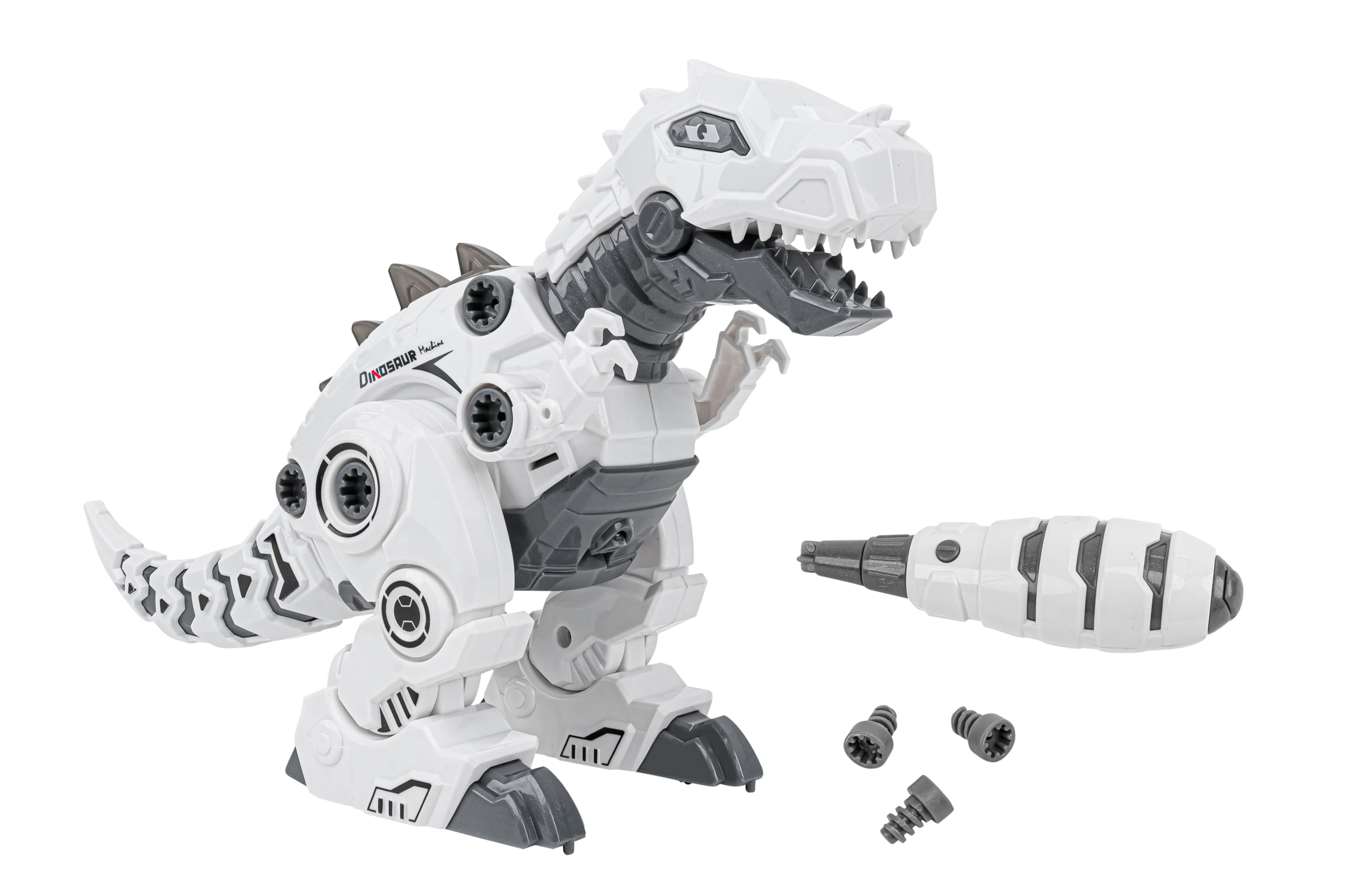 Bauen Sie Ihren eigenen Dinosaurier-Roboter - T-Rex Walking - Schraubendreher und Schrauben enthalten - Mit Licht und Sound - Batteriebetrieben - Kinder 3 Jahre - Globus Toys - WToy - 41669