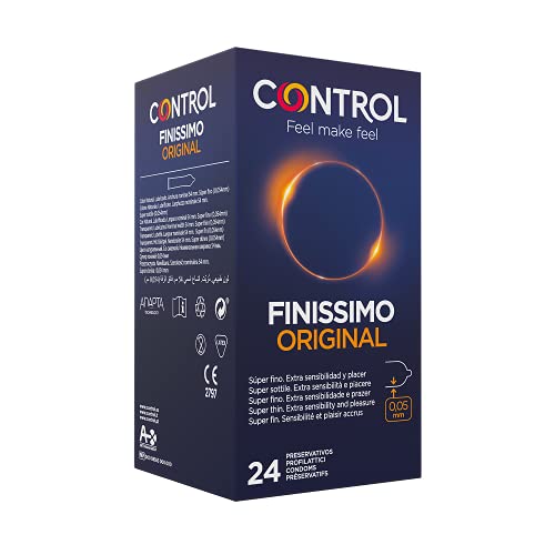CONTROL FINISSIMO ORIGINAL Superdünne Naturlatex-Kondome (0,05 mm) - 24 Stück.