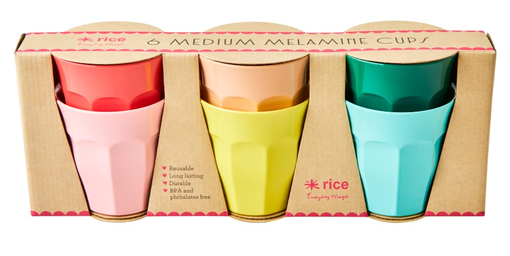 Rice Kids Medium Melamin Curved Cup in 6 verschiedenen Farben zum Tanzen