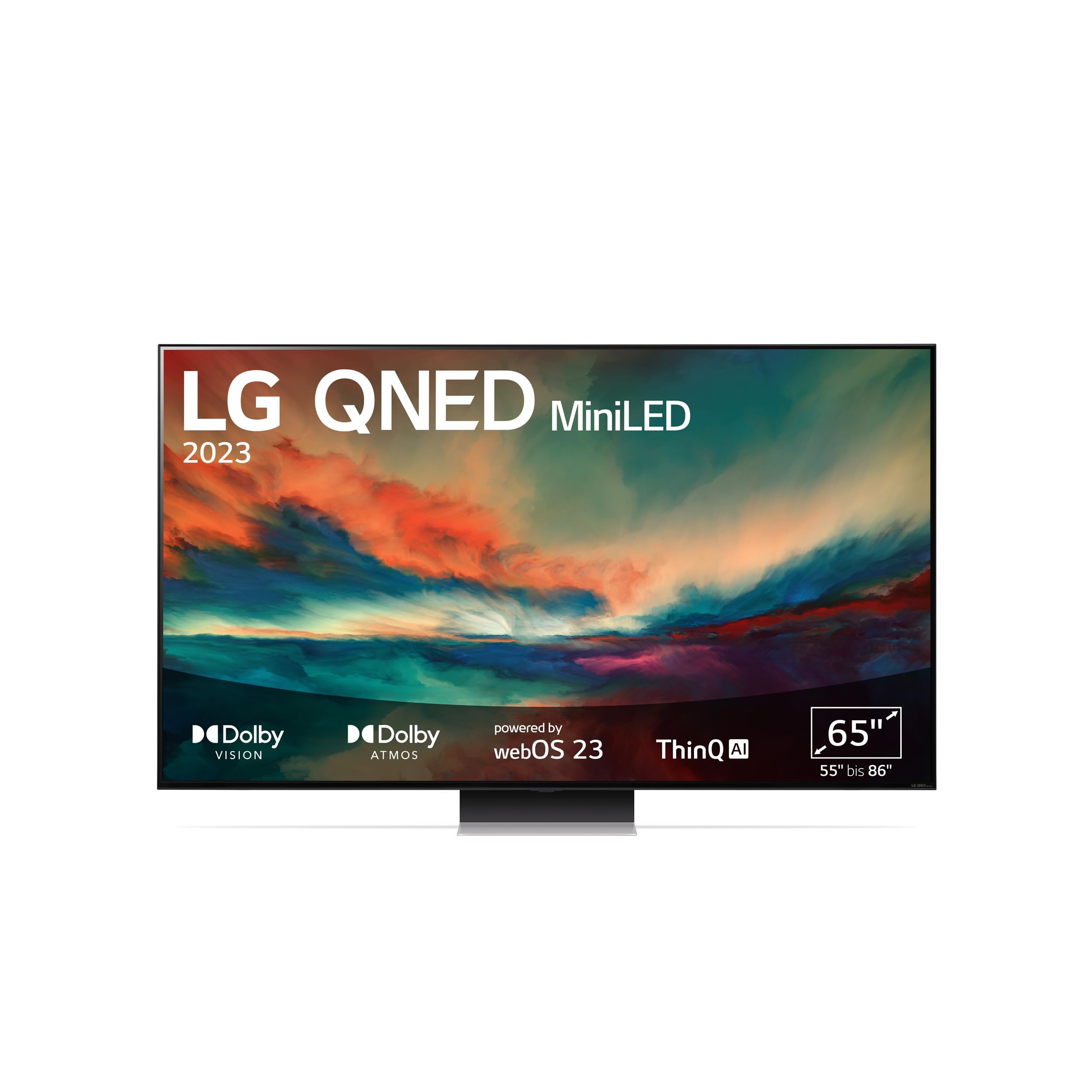 LG 65QNED866RE 165 cm (65 Zoll) 4K QNED MiniLED TV (Active HDR, 120 Hz, Smart TV) [Modelljahr 2023]