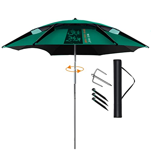 KKMNDE Regenschirme Wasserdichter Sonnenschirm für Angeln, Camping, Grillen, Strand, Garten im Freien, 360°-Sonnenschutz, Sonnenschutz-Überdachung für den Außenbereich