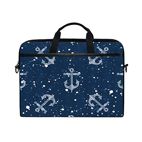 LUNLUMO Anchor with Bubbles 15 Zoll Laptop and Tablet Bag Durable Tablet Sleeve for Business/College/Women/Men