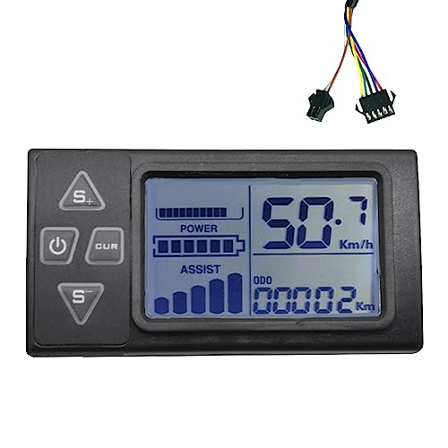 ZDdp LCD-Ebike-Display, Armaturenbrett-Messgerät, 24 V, 36 V, 48 V, 60 V, S861 für E-Bike, BLDC-Controller, Bedienfeld (SM-Stecker)