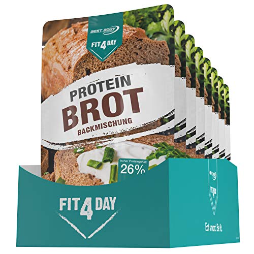 Best Body Nutrition Fit4Day Protein Brot - Backmischung, 8 x 250 g Beutel (2000 g)