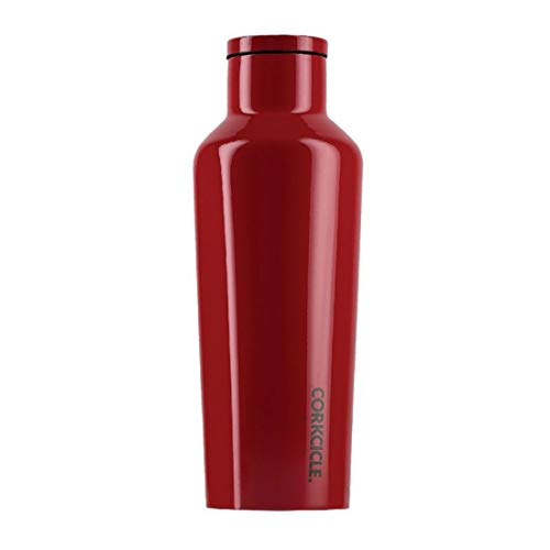 Corkcicle Canteen Thermo-Trinkflasche, 270 ml, für Damen, Rot