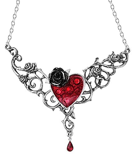 Alchemy Gothic Blood Rose Heart Halskette Standard