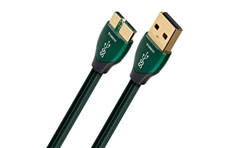 AudioQuest 3 m Forest Micro-USB 3.0 Kabel USB A Micro-USB B schwarz – USB-Kabel (3 m, USB A, Micro-USB B, 3.0 (3.1 Gen 1), Stecker/Stecker, Schwarz