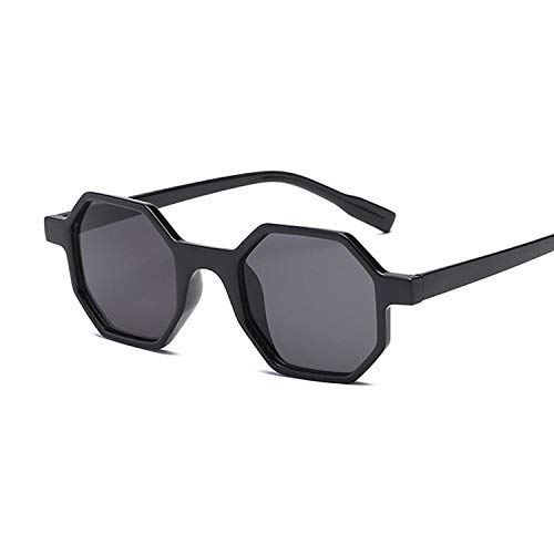 NIUASH Sonnenbrille polarisiert Vintage Polygonal Sonnenbrille Frauen Männer Achteck Sonnenbrille Weiblich Männlich Shades UV400-A
