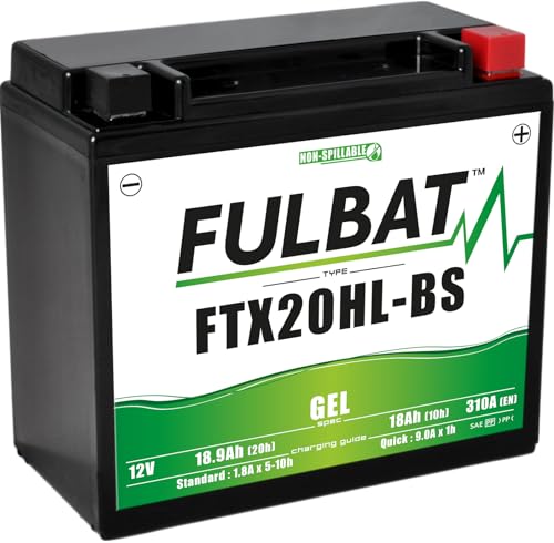 FULBAT Motorradbatterie FTX20HL-BS / YTX20HL-BS 12 V 18,9 Ah 310 A
